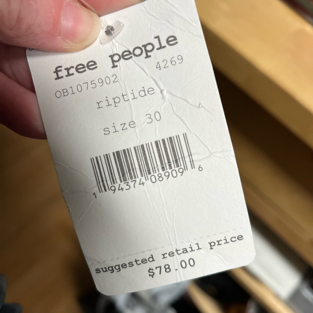 NWT NIB Free People Jeans (riptide) - Picture 6 of 11